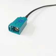 Fakra Z female SMB коаксиальный Соединительный пигтейльный кабель RG174 20 см " нейтральное кодирование