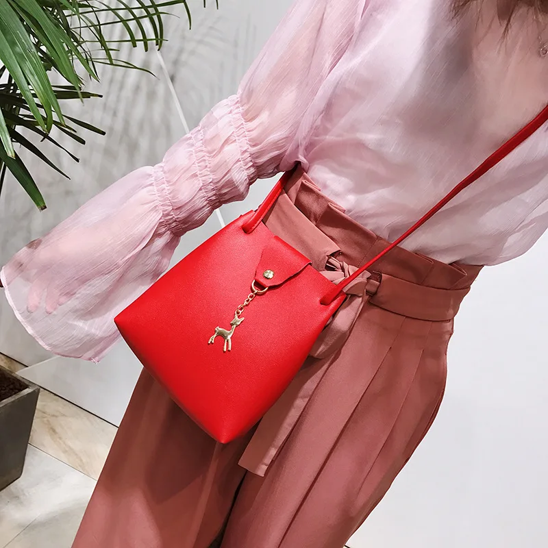 Мода милый сумка мешок лань Для женщин Курьерские сумки Сумка bolsa feminina|Сумки с
