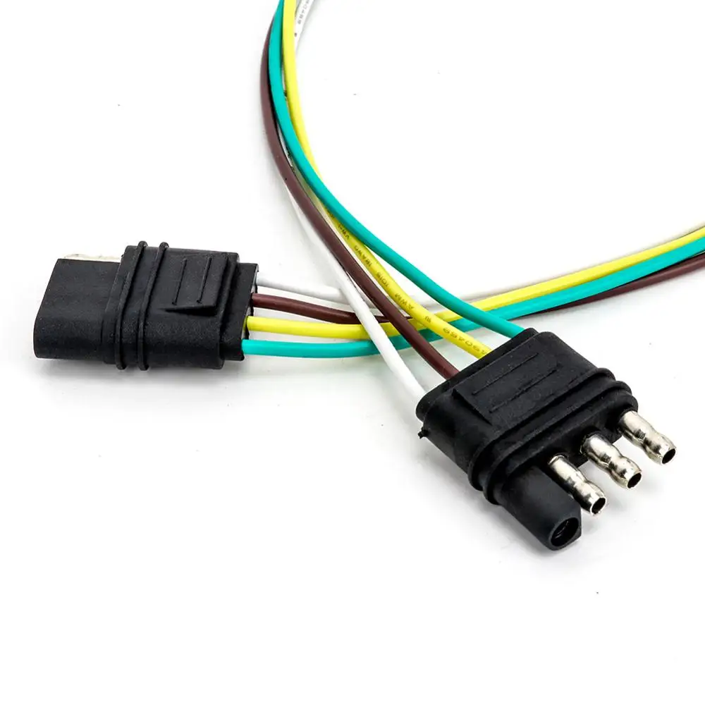 Tirol 4 Pin Плоский трейлер набор кабелей свет штепсельная вилка 4*18 AWG провода жгут