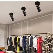 Nordic спальня Ресторан Главная Гостиная фон магазин проход Черный вниз лампы светодиодные прожекторы E27 потолок бра