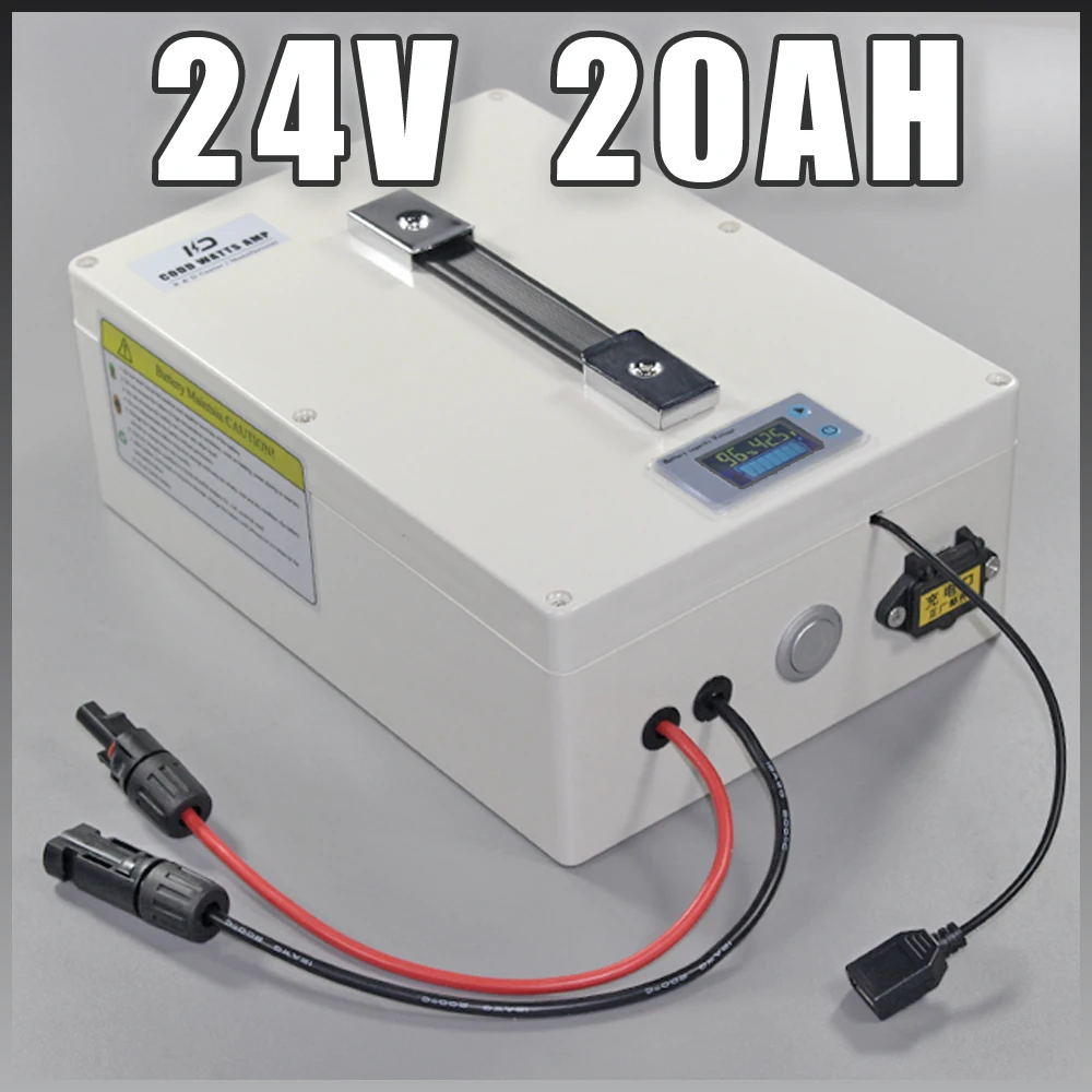 24 V 20Ah LiFePO4 портативный аккумулятор, 500 Вт Электрический велосипед Батарея+ зарядное устройство BMS 24 v самокат Lithium Электрический аккумулятор для электровелосипеда