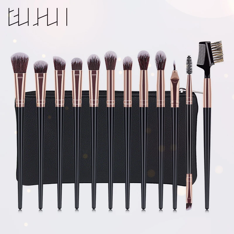 

Blending Makeup Brush Set 12PCS Professional Wooden Foundation Brushes Premium Powder Eyeshadow Eyeliner Lips Cosmetics Tools LQ