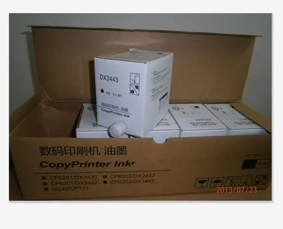 

2017 hot ! new copyprinter ink duplicator ink compatible for ricoh DX3443C DX3443,duplicator consumables 500 pcs/lot by sea LCL