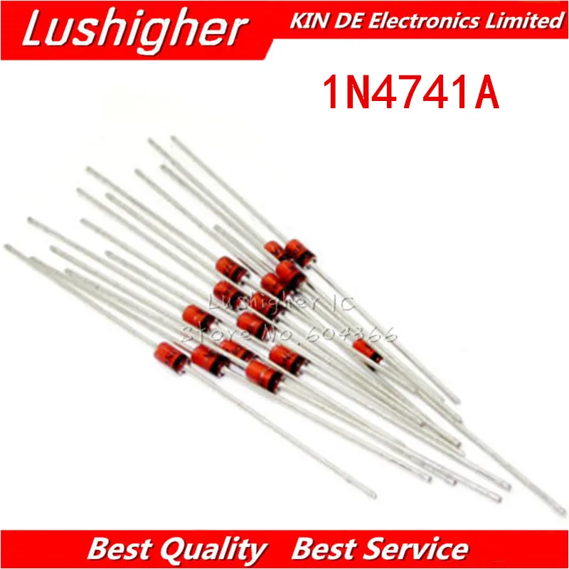 Aliexpress.com : Buy 100PCS 1N4741A 1N4741 1W 11V DO 41 Zener diode ...