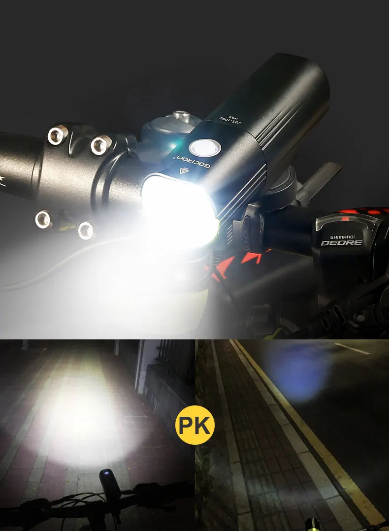 Excellent Gaciron V9S Bicycle Headlight USB Charge Internal Battery LED Front Tail Lamp Cycling Lighting Visual Warning Safety Lantern 5