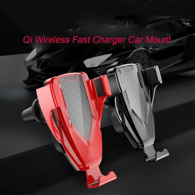 

Optical Automatic Clamping 10W Qi Wireless Fast Charge Car Air Vent Mount Holder Stand For iPhone 8 XS Max Samsung S9 S8 S7 Note