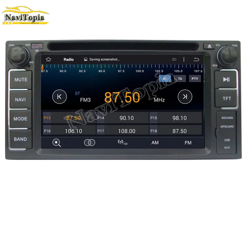 Excellent NAVITOPIA 4G RAM 64G ROM PX6 Six Core Android 9.0 Car DVD GPS Navigation for Toyota Innova for Toyota Corolla/Camry 2006 2007- 2