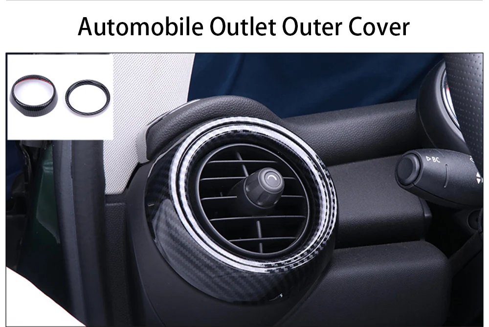 Для MINI Cooper хэтчбек F56 полностью внутренняя наклейка из углеродного волокна наклейка крышка ручка вентиляционная консоль панель Корпус чехол Аксессуары