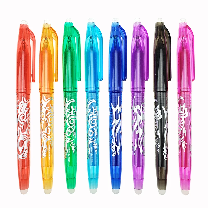 

1Pc New 0.5mm Erasable Pen 1 pcs Refills Colorful 8 Color Creative Drawing Tools Student Writing Tools Office Stationery