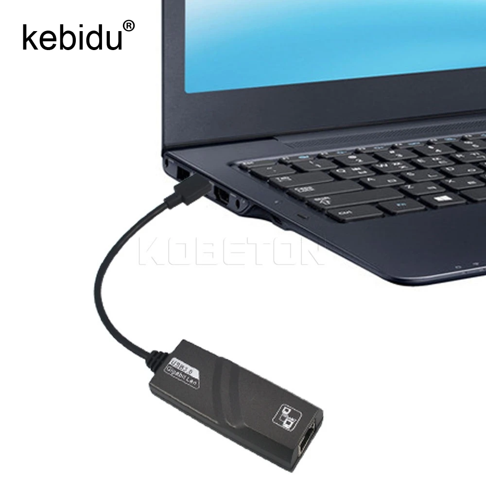 Kebidu USB для Ethernet RJ45 Lan гигабитный Интернет USB Ethernet адаптер Usb 3,0 сетевая карта для Windows 7/8/10/XP USB Ethernet