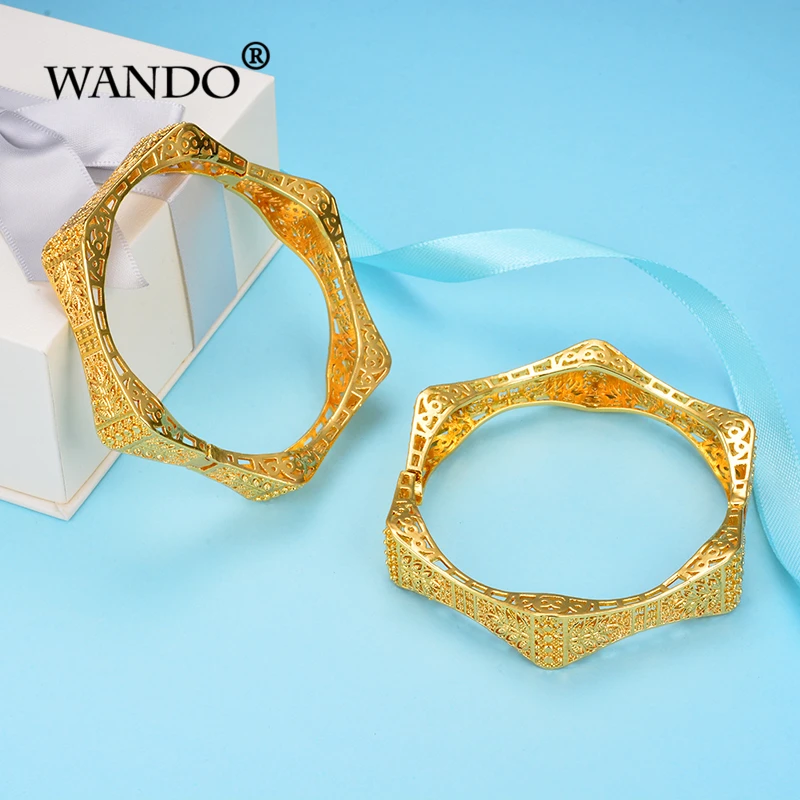 WANDO новый модный геометрический многоугольный браслет золотого цвета