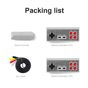 

Retro Mini Video Game Console 8 Bit Game Player Built in 600 Classic Games Family TV Video Console Wireless Controller AV Output