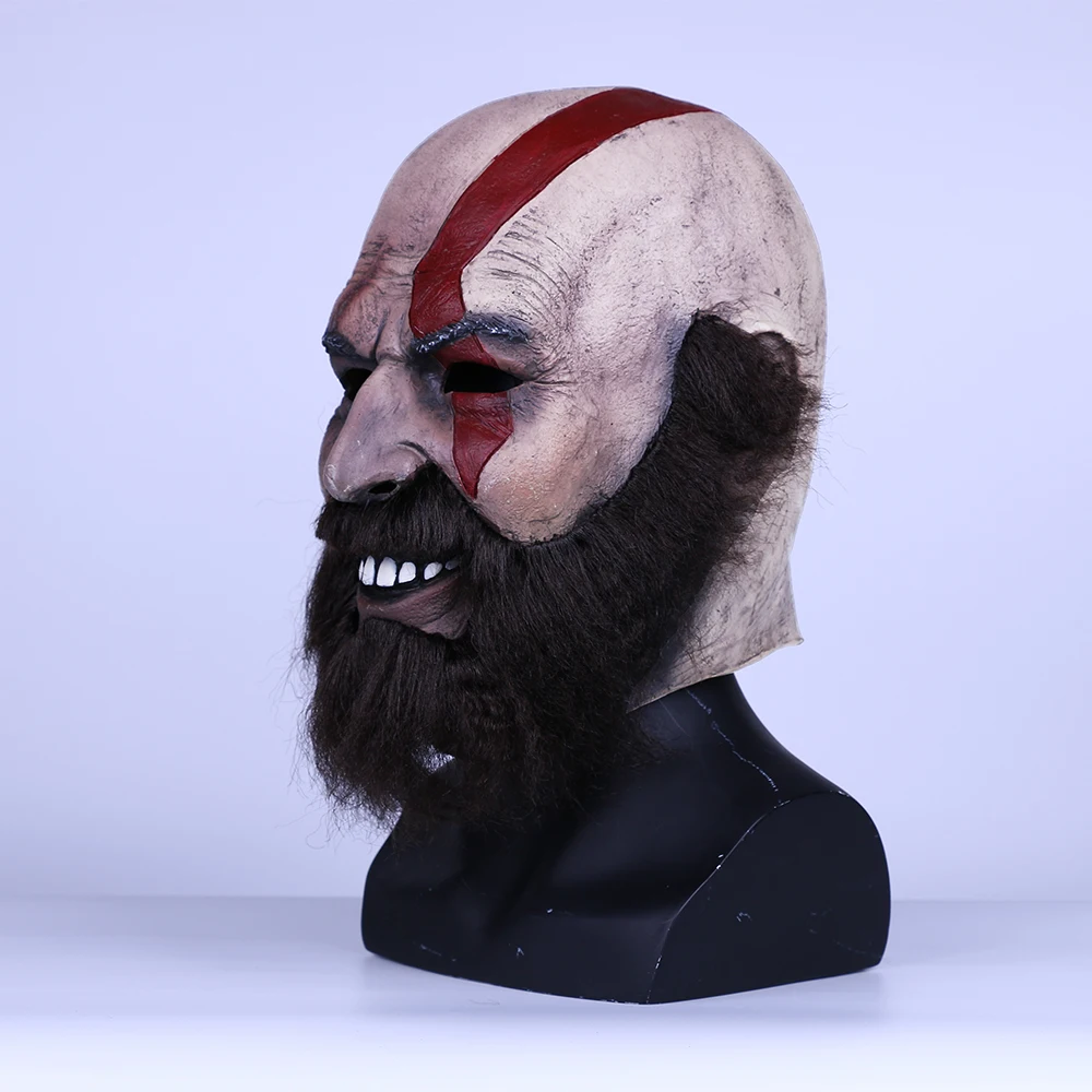 2018 Game God of War Kratos Leviathan Mask Cosplay Kratos Weapon Helmet Halloween Props (4)