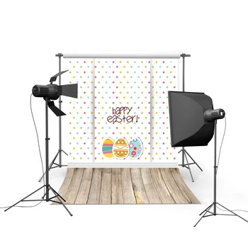 

1.5MX2.2M Easter photography backdrops vinyl cloth background digital printed with muiti-colored eggs and flowers GE-017