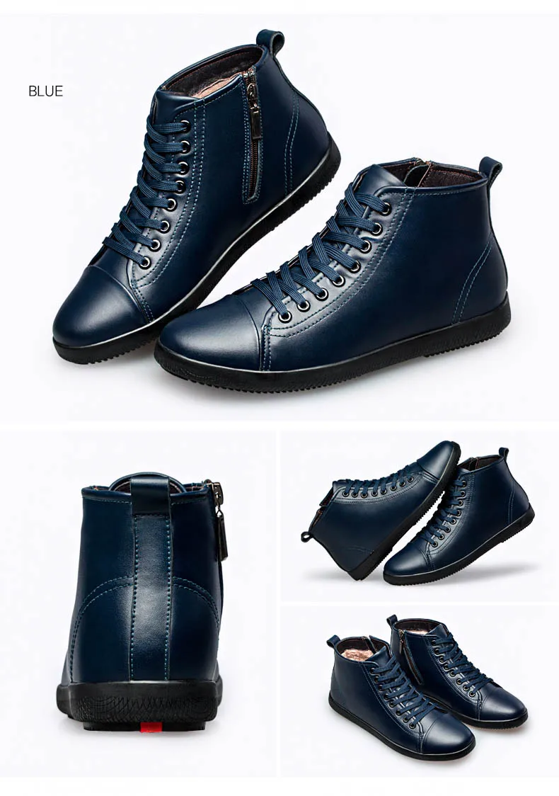 YIQITAZER/; мужские ботильоны из высококачественной натуральной кожи; мужские рабочие и безопасные ботинки; зимняя обувь; резиновые ботинки для мужчин; большие размеры 46-47