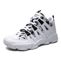 Новая стильная дышащая Баскетбольная обувь для мужчин с высоким берцем противоударные баскетбольные кроссовки женские уличные