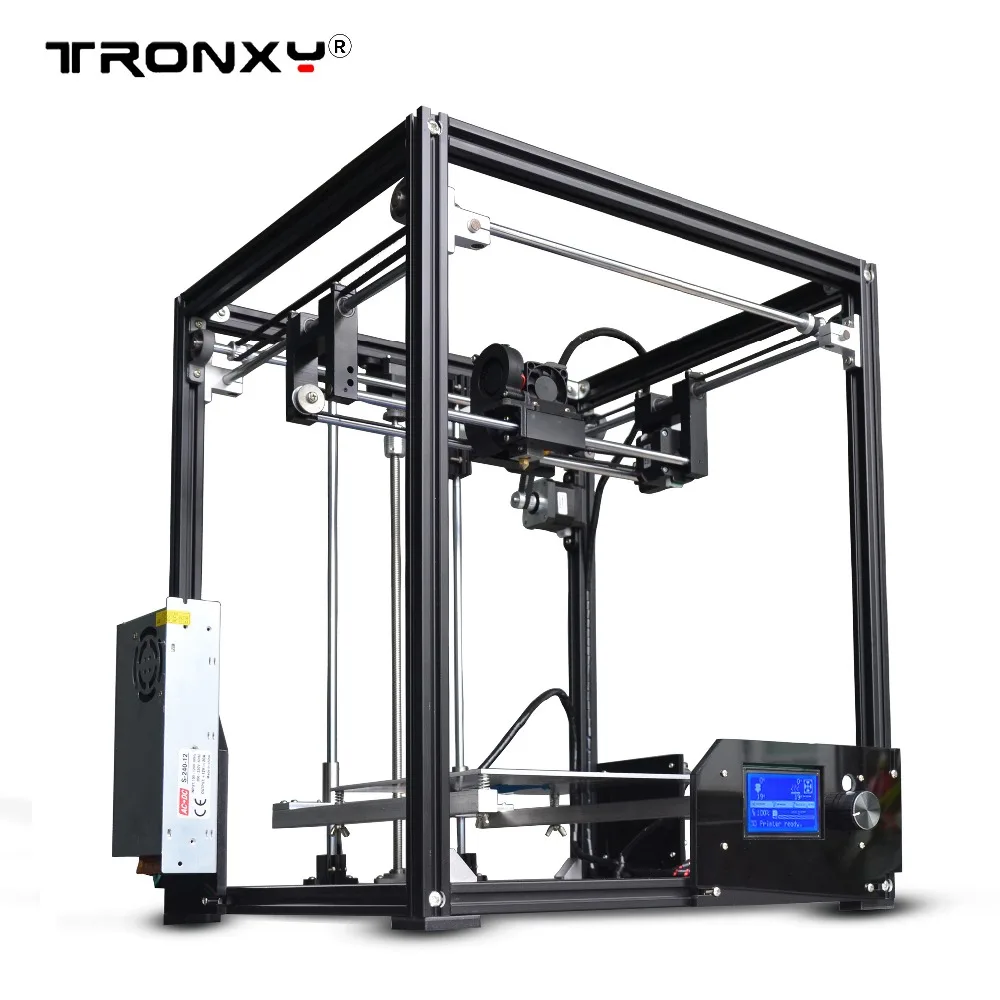 2017 new upgarded Aluminium cube 3D Printer Kits Tronxy X5 Full Metal Extrusion high precision 12864P LCD big printing size 2017 new upgarded Aluminium cube 3D Printer Kits Tronxy X5 Full Metal Extrusion high precision 12864P LCD big printing size
