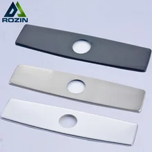 Rozin Nero/Nichel della Spazzola/Finitura Cromata 10 "Bagno Cucina Lavandino Rubinetto Del Foro Della Copertura Deck Piastra Stemma Trasporto trasporto libero