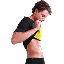 Мужская Тепловая корректирующая рубашка для похудения, компрессионная тонкая рубашка, неопреновый тренажер для талии, корректирующий фигуру, тонкий жилет, футболка