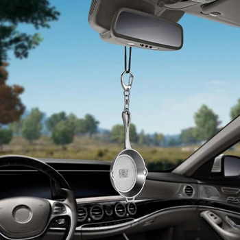 

Car-Styling Metal Pans Weapon For Playerunknowns Battlegrounds PUBG Car Rearview Mirror Hanging Pendant Decoration Ornaments