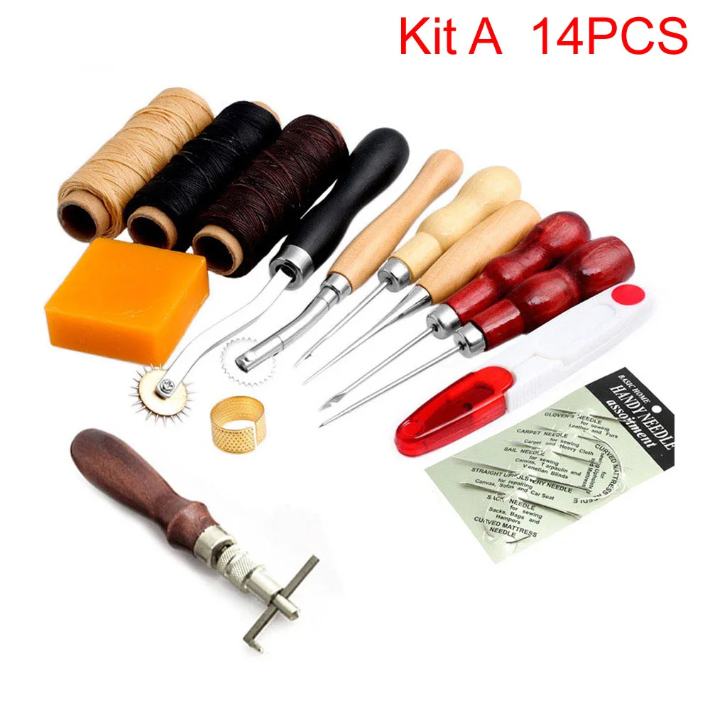 Leathercraft Tools Kit Professional Hand Sewing Saddle Groover