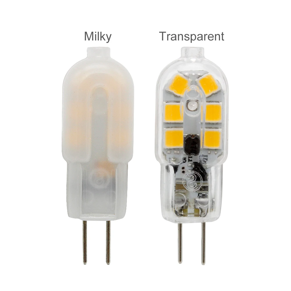 

Mini G4 Lampada led 3W AC DC 12V LED Lamp SMD 2835 Milky or Transparent LED Car Bulb Auto Reading light 12 leds