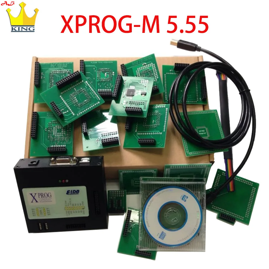 Акция X Prog M Xprog m V5.55 инструмент для настройки микросхем ECU usb ключ Полные Адаптеры