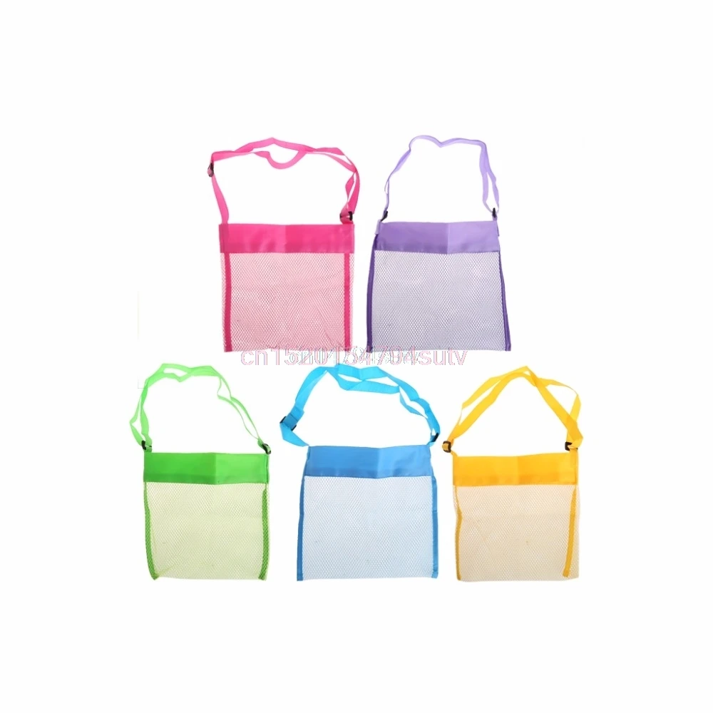 Portable Kids Sand Away Mesh Beach Bag Shell Collection Carrying font b Toys b font Storage