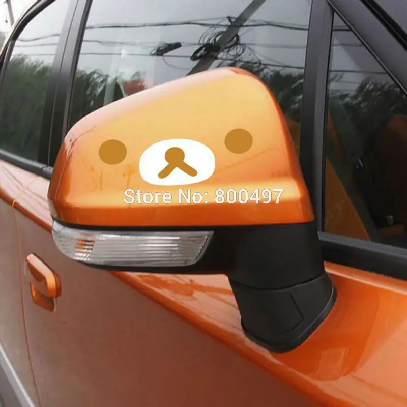 

10 x Newest Car Styling Car Covers Cartoon Bear Rilakkuma Car Sticker Decals for Toyota Chevrolet Volkswagen Tesla Kia Ford Lada