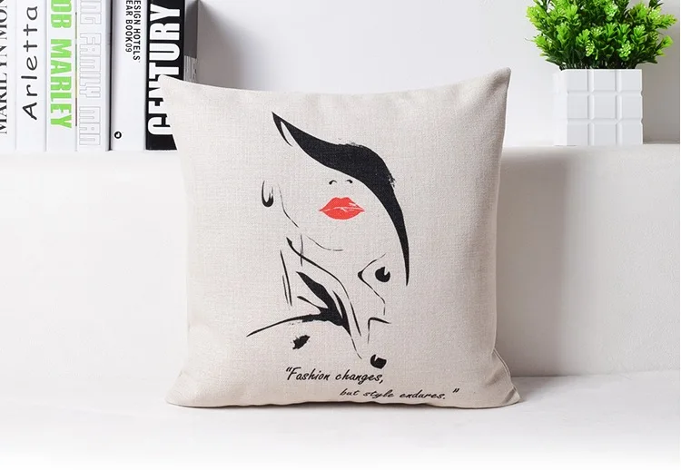 Shadow girl Beauty Fashion pop art шейный Домашний Массажер декоративная наволочка для подушки