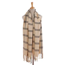 Plaid Pashmina Scarf Women Winter Poncho Blended Cashmere Scarf Tartan Scarves Women High Fashion 2016 Cachecol
