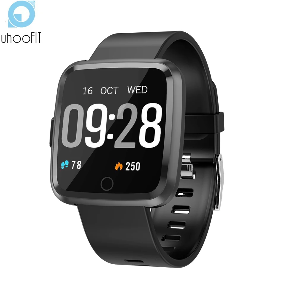 

Uhoofit Smart watch Heart Rate monitor Blood Pressure Fitness tracker Waterproof Fitness bracelet Smartwatch for Men women