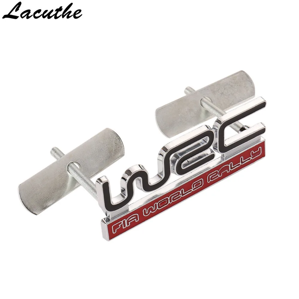 

3D Metal WRC Front Grille Badge Emblem car decal stickers car styling for Toyota Yaris Ford Fiat Citroen Car Accessories