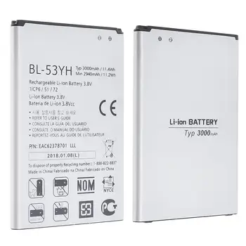 

3.8V 2940mAh Phone Battery with Battery Cells PTC Protection for LG G3 / D855 / D850 / D859 / D858 / F460 / VS985 Bateria
