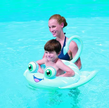 

4 Pieces Of 6112 Bestway SEA CREATURE SWIM RINGS Inflatable Floating Circle Swimming Laps Animal Head Swimming Laps