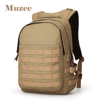 

Muzee Canvas USB Charging Backpack Men Army Green Backpack Large Capacity Bag Men 15.6 inch School bags