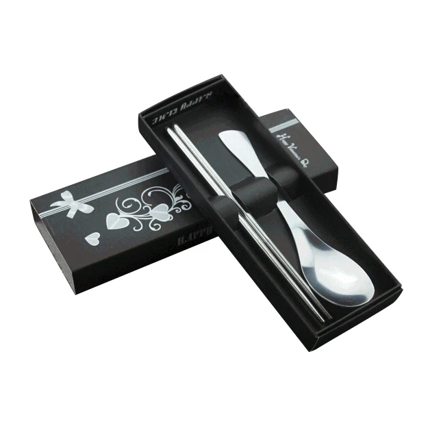 Fine Stainless Steel Cutlery Sets(Black box fish tail)steel cutlery