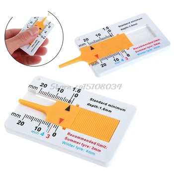 

Tyre Tread Depth Gauge Car Caliper Motorcycle Caravan Trailer Wheel Measure Tool