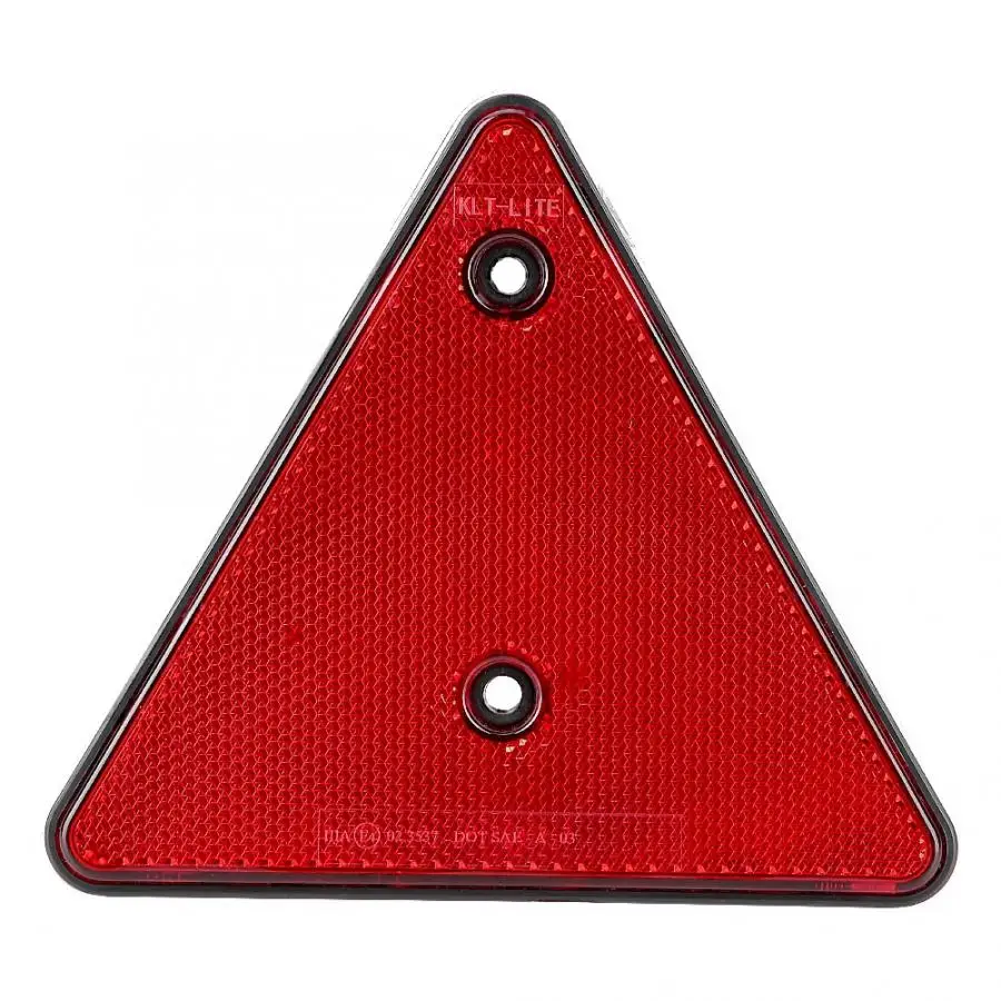 

Safty Rear Triangle Red Reflector for RV Trucks Trailers Gatepost Decorative Atmosphere Lamps Car Styling