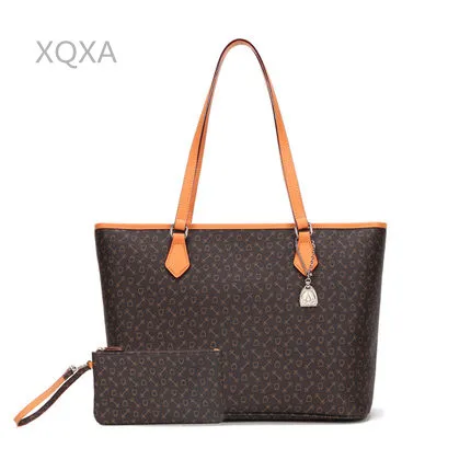 Top quality women canvas bag never handbag Classic Canvas Women Shopping Bag Real Leather