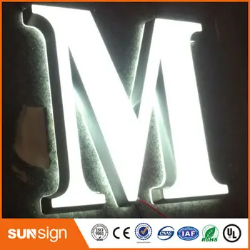 

custom different color acrylic LED frontlit channel letters