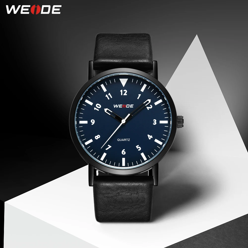 

WEIDE Men Watch Fashion PU Leather Bracelet Belt Strap Analog Movement Automatic Watch Mens Watch Mechanical Wrist Men Watch
