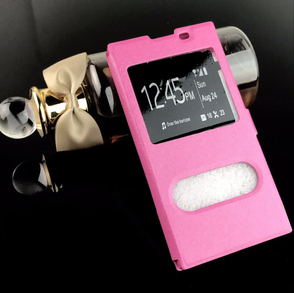 

For Sony Xperia L1 G3311 G3312 G3313 5.5" Silk Case Cover PU Leather Flip Funda Coque For Sony L1 Capa