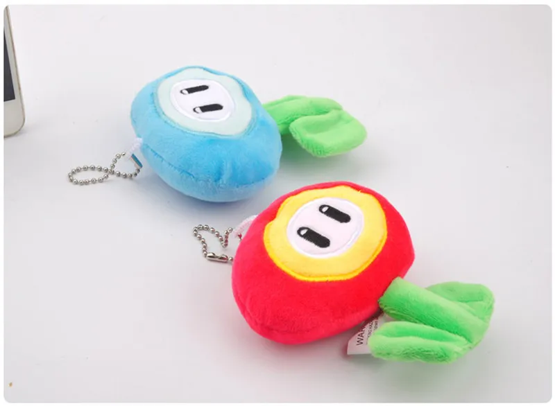 Game Super Mario Bros Plush Toys Cute Cartoon Red Flame Sun Flower Blue Ice Flower Cartoon Key Bag Pendants Dolls 10cm 10pcslot (10)