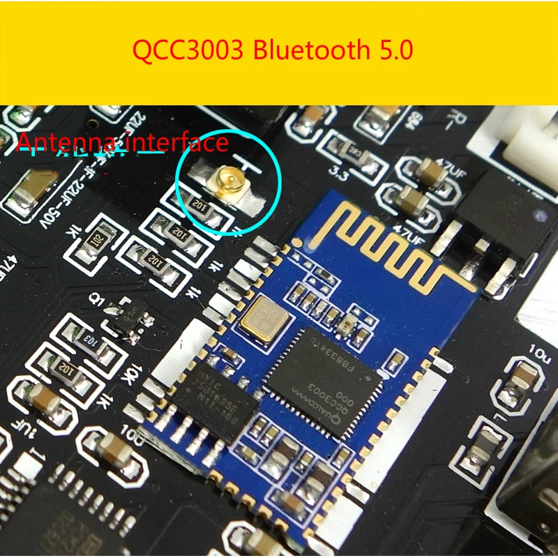 TPA3116D2 Bluetooth 5,0 цифровой усилитель мощности Qcc3003 100 Вт* 2 2,0 стерео аудио усилитель PCM5102A сабвуфер со звуковой картой