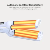 Professional Hair Curler Irons Corrugation for Hair Ceramic 3 Barrels Infrared Hair Curling Iron Women Waves Salon Styling Tools 4