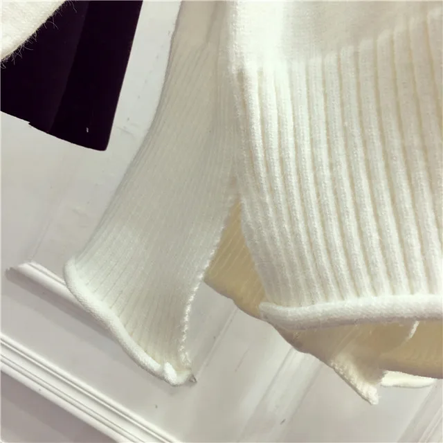 2019 джемпер пуловеры для женщин женское пончо Новое поступление хлопковый свитер зима Малый лиса волос белка печати водолазка тонкий дна