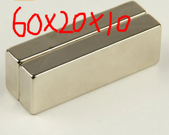 60*20*10mm Neodymium Permanent super strong Magnets rare earth N35 ^ 