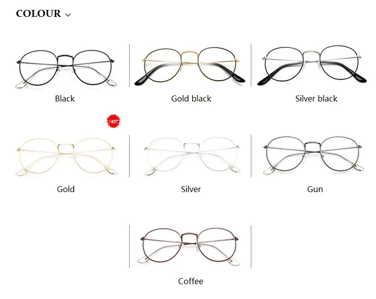 Круглые очки, оправа для женщин и мужчин, ретро очки для близорукости, оптические оправы, металлические прозрачные линзы, Золотые очки Oculos De Grau