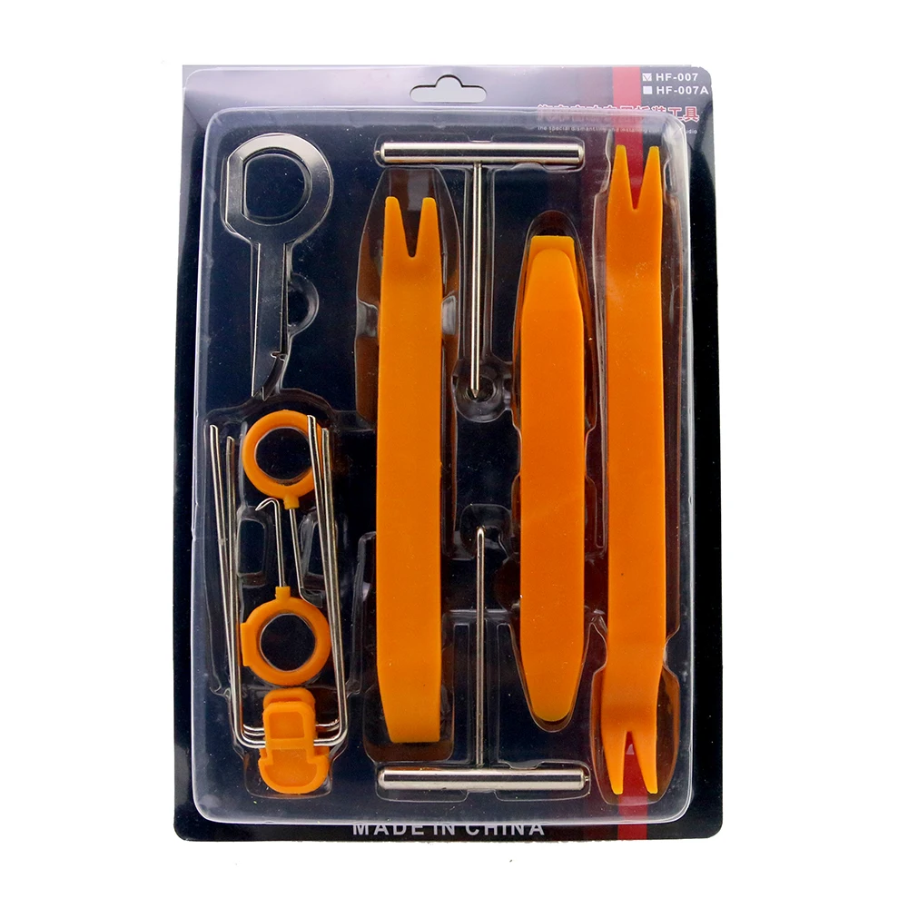 DIY 12Pcs/Set Crowbar Refitting Automobile Dash Audio Stereo GPS Car Panel Removal Locksmith Tools Installer Pry Repair Sets |